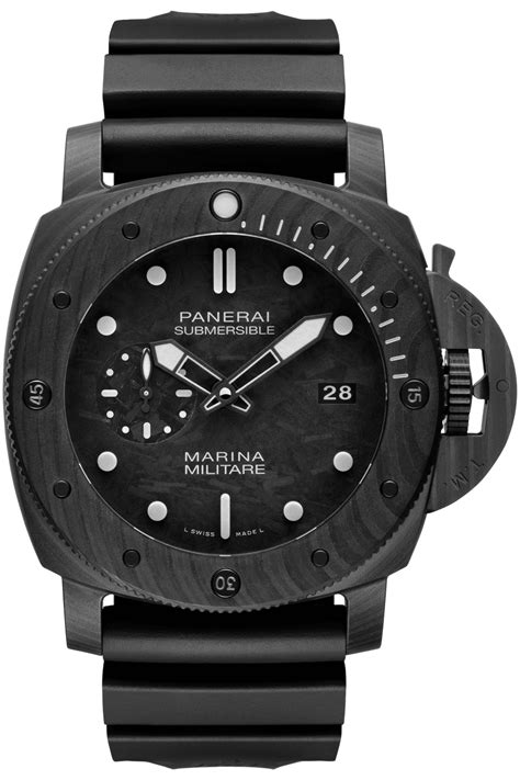 panerai submersible marina militare carbotech price|Panerai submersible carbotech 47mm.